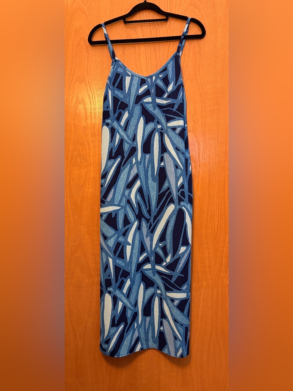 NWOT NIC+ ZOE Sunset Jungle Blue Botanical Print Spaghetti Strap Dress-XS - Picture 6 of 15